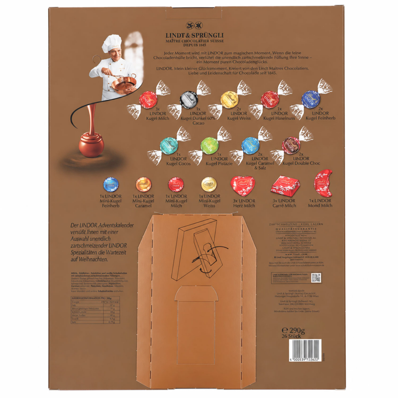 Lindt Lindor adventi naptár