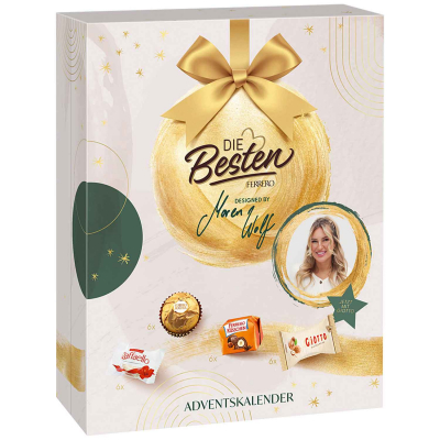 Die Besten von Ferrero Designed by Influencerin Maren Wolf adventi naptár