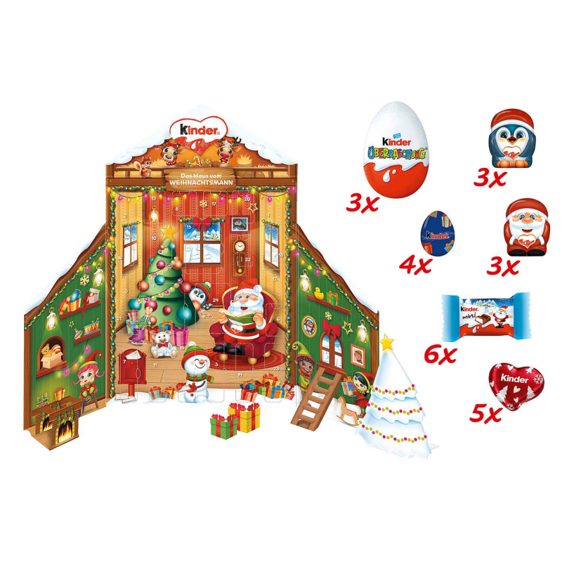kinder Nordpol Haus adventi naptár