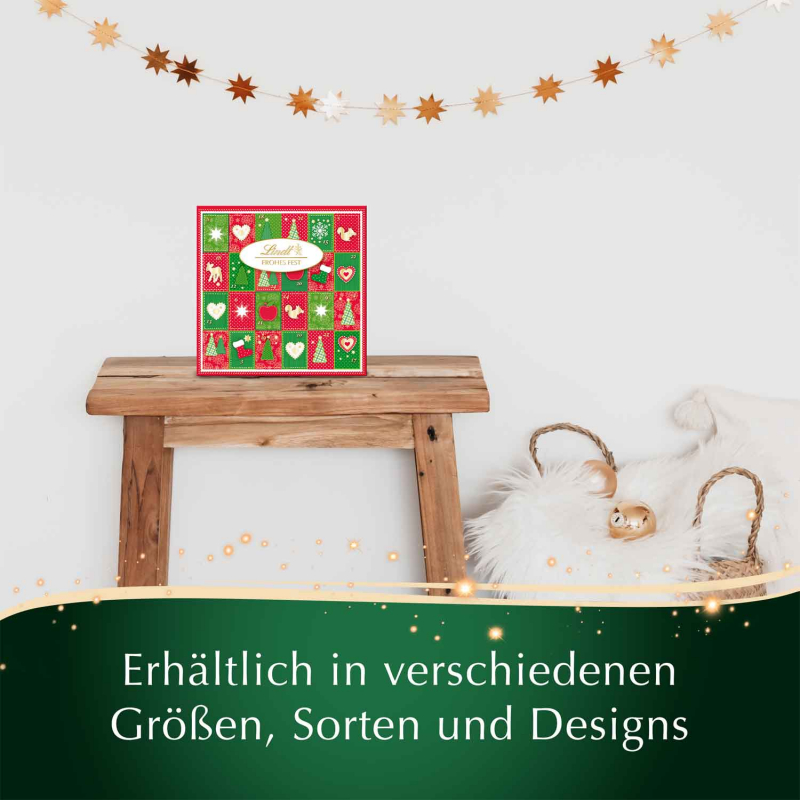 Lindt Frohes Fest Mini Tisch adventi naptár