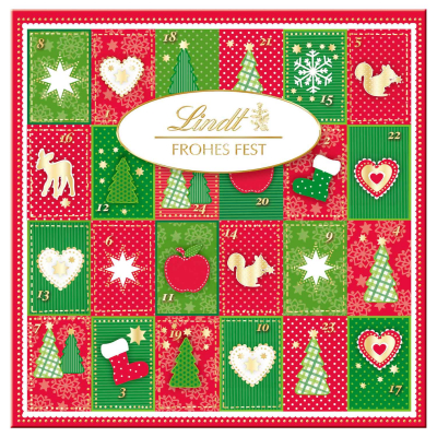 Lindt Frohes Fest Mini Tisch adventi naptár