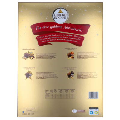 Ferrero Rocher & Goldene Momente adventi naptár