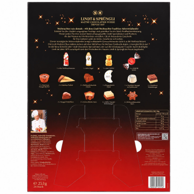 Lindt Weihnachts-Tradition adventi naptár