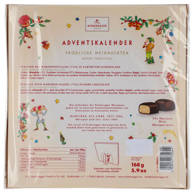 Niederegger adventi naptár Wichtelwerkstatt Mini