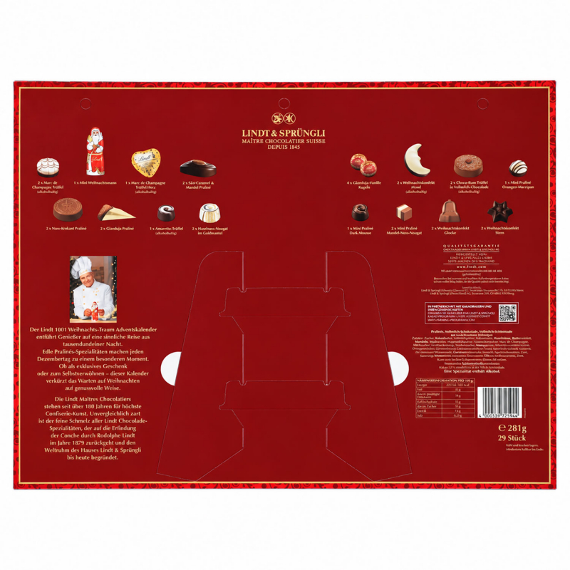 Lindt 1001 Weihnachtstraum adventi naptár