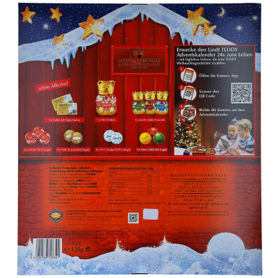 Lindt Kleiner Teddy adventi naptár