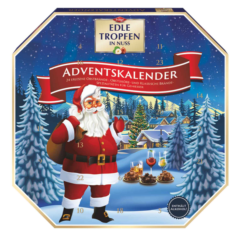 Trumpf Edle Tropfen in Nuss adventi naptár