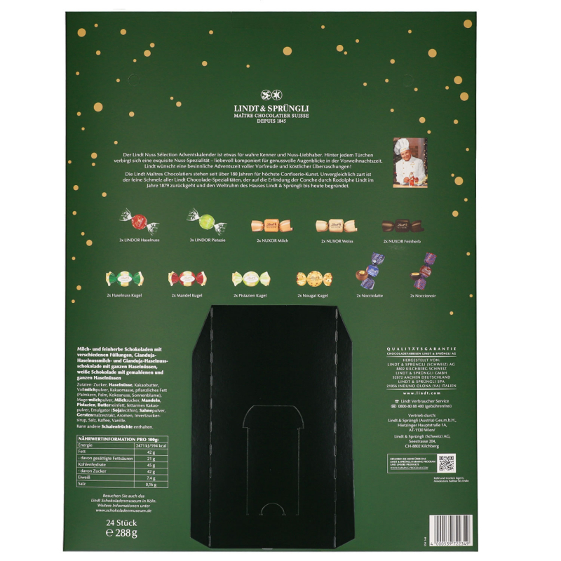 Lindt Nuss Sélection adventi naptár