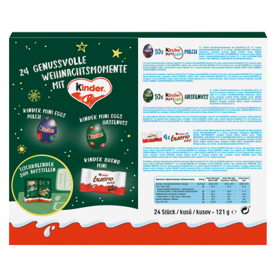 kinder Mix Tisch adventi naptár