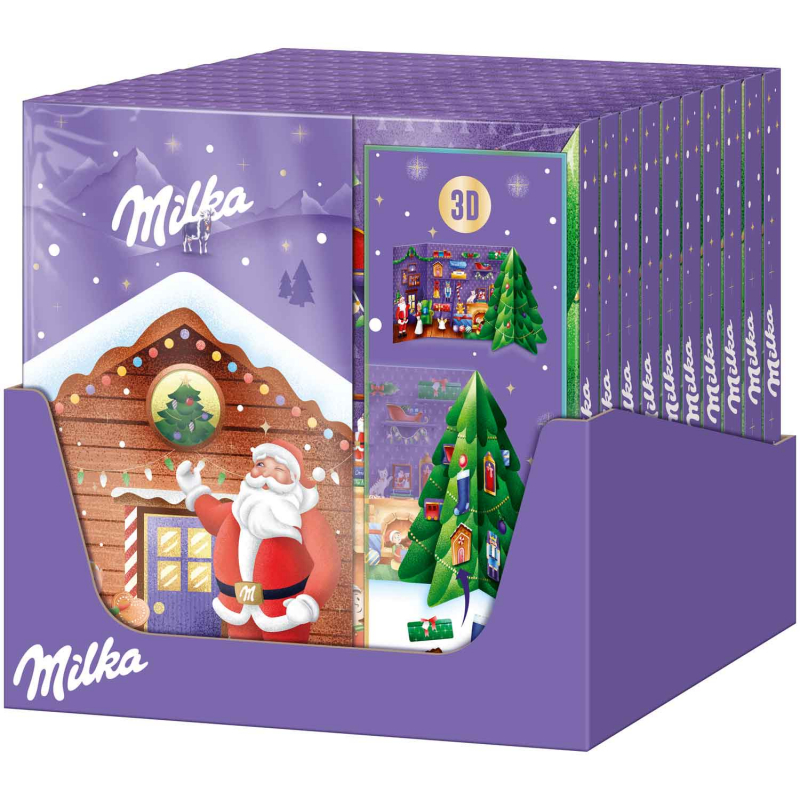 Milka 3D Bastel adventi naptár
