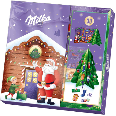 Milka 3D Bastel adventi naptár