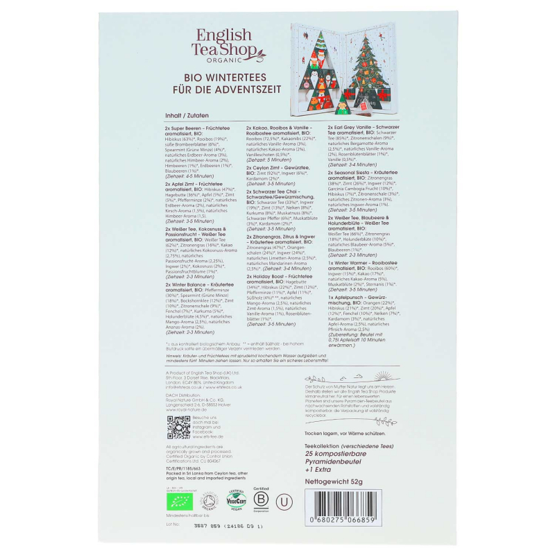 English Tea Shop Bio Tee adventi naptár Buch