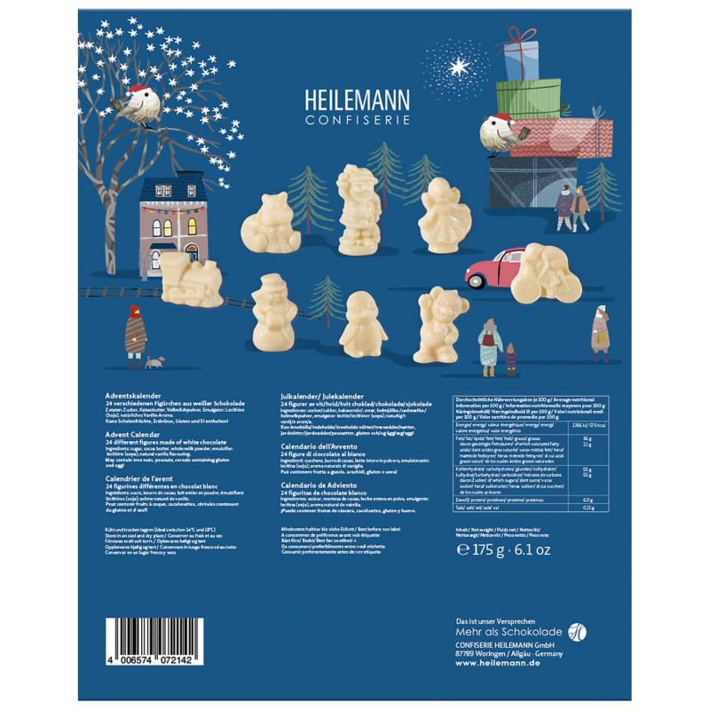 Heilemann Confiserie Kinder adventi naptár White Chocolate