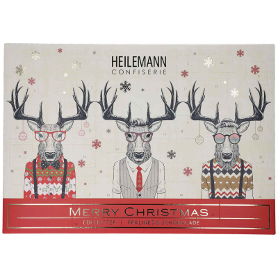 Heilemann Confiserie adventi naptár Edelbitter-Pralinés