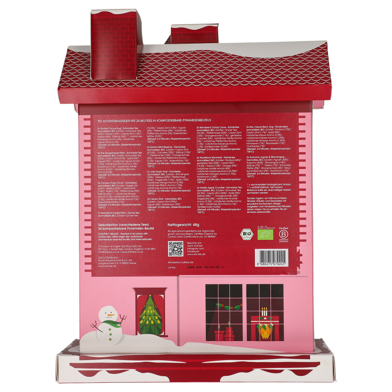 Tee adventi naptár Weihnachtshäuschen Bio