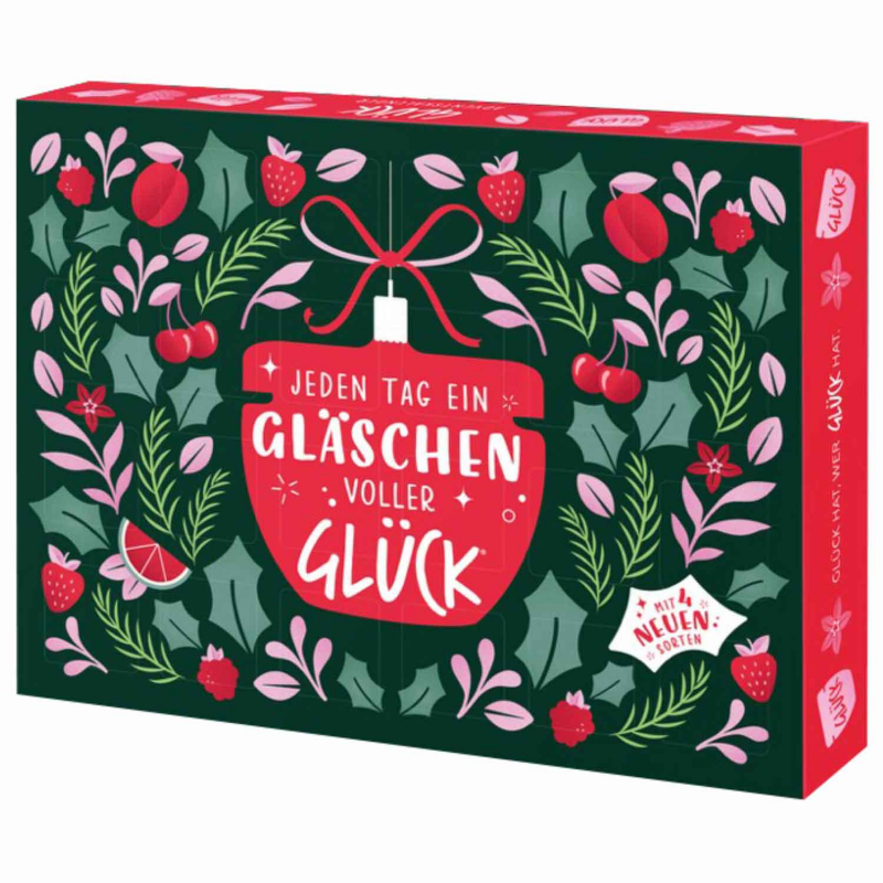 Fruchtaufstriche adventi naptár 'Jeden Tag ein Gläschen voller Glück'