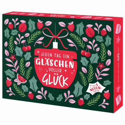 Fruchtaufstriche adventi naptár 'Jeden Tag ein Gläschen voller Glück'