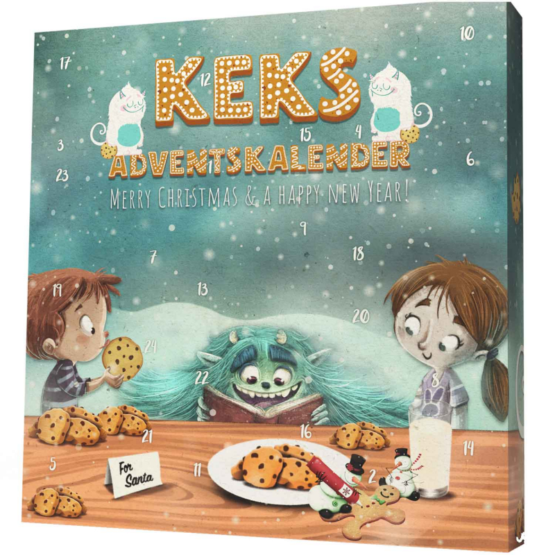 Keks adventi naptár 'Krümelmonster'
