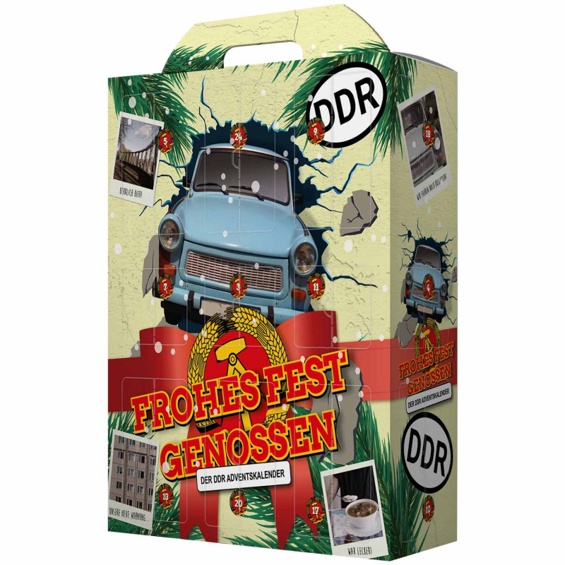 DDR-Ostalgie adventi naptár 'Frohes Fest Genossen'