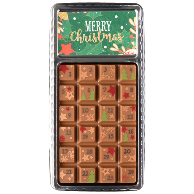 Weibler Geschenkpackung adventi naptár Vollmilch 30g