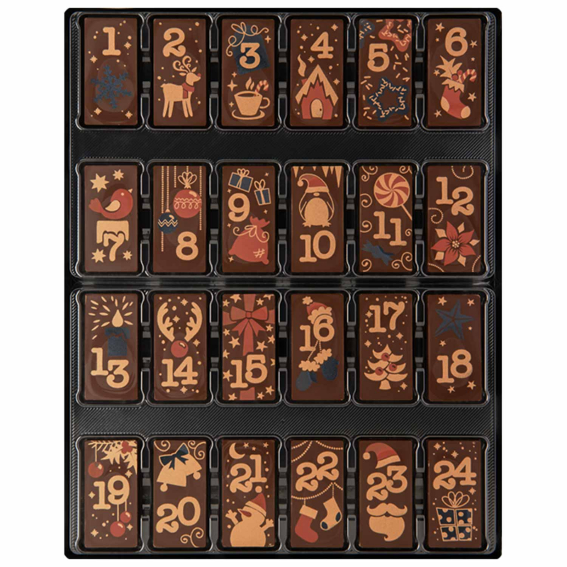 Weibler Geschenkpackung adventi naptár Zartbitter 200g