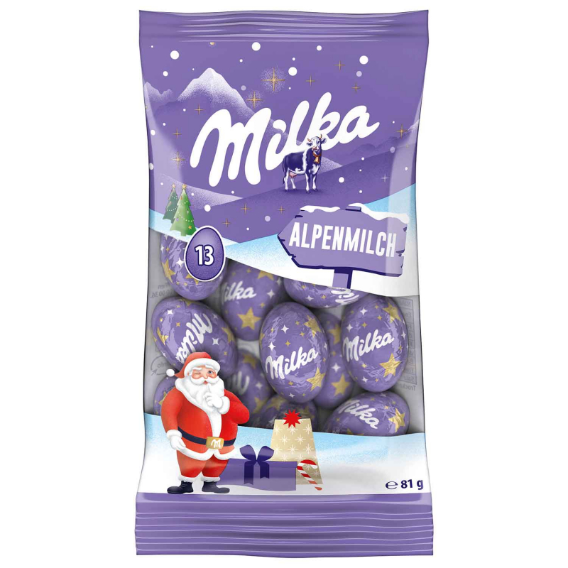 Milka Weihnachts-Kugeln Alpenmilch 81g