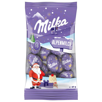 Milka Weihnachts-Kugeln Alpenmilch 81g