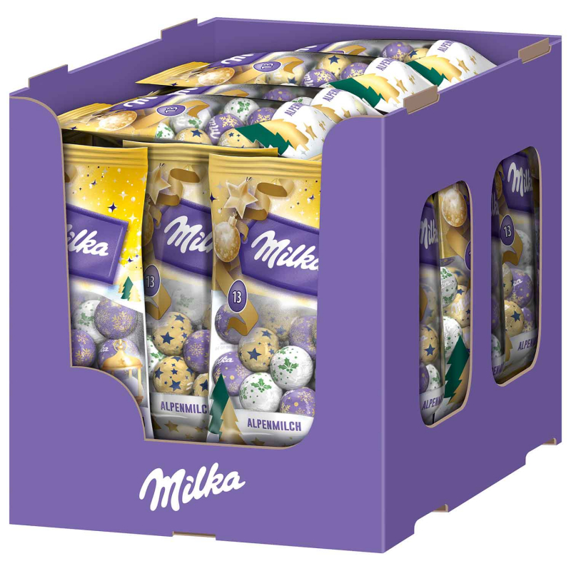 Milka Weihnachts-Kugeln Alpenmilch Design Edition 81g
