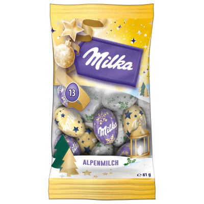 Milka Weihnachts-Kugeln Alpenmilch Design Edition 81g