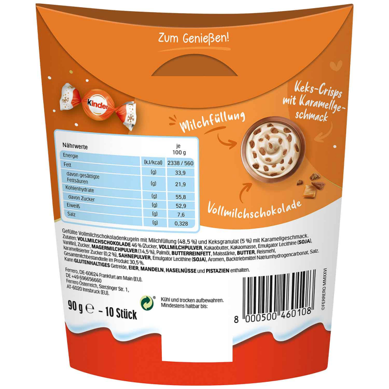 kinder Kugeln Milk & Caramel Sensations 90g
