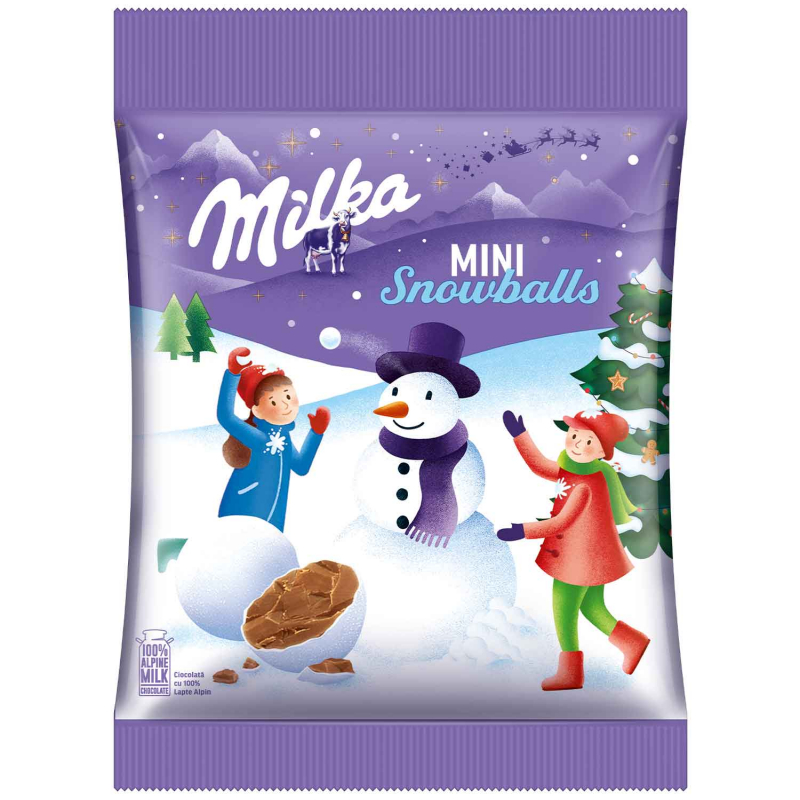 Milka Mini Snowballs 100g