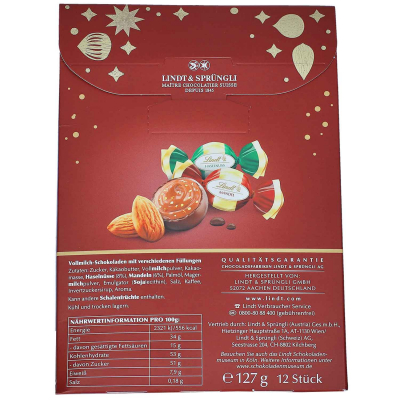 Lindt Nuss Sélection Haselnuss- & Mandelkugeln Tasche 127g