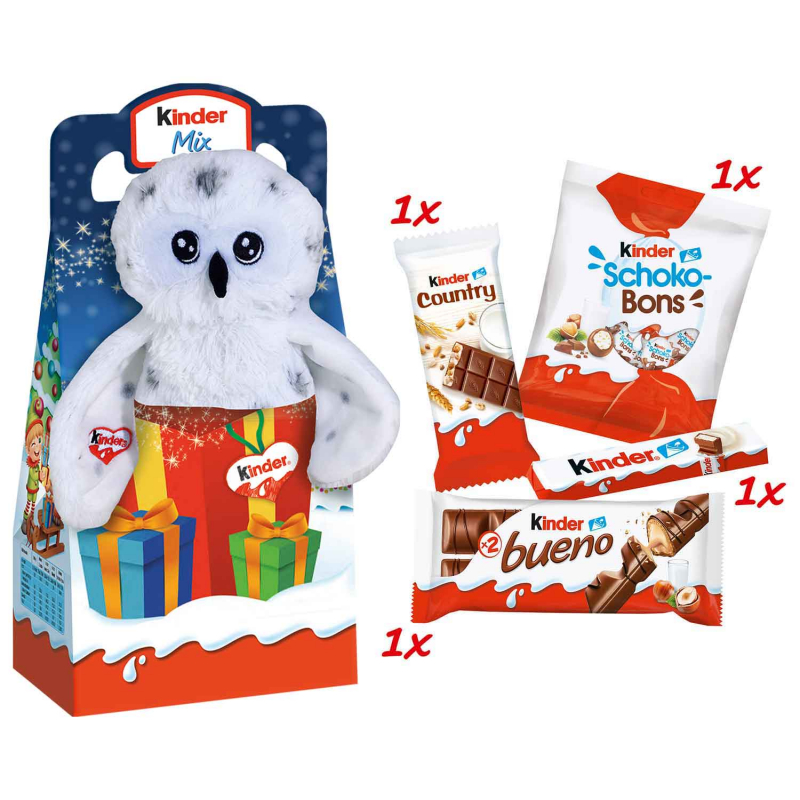 kinder Maxi Mix Plüschtier 'Klara Kauzi' 133g