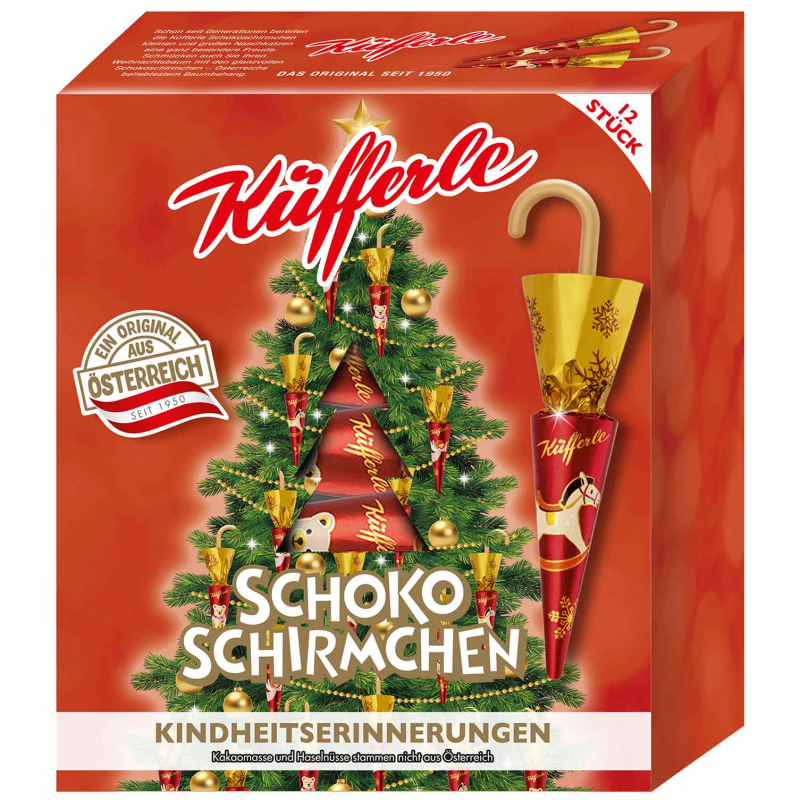 Küfferle Schokoschirmchen Kindheitserinnerungen 12er