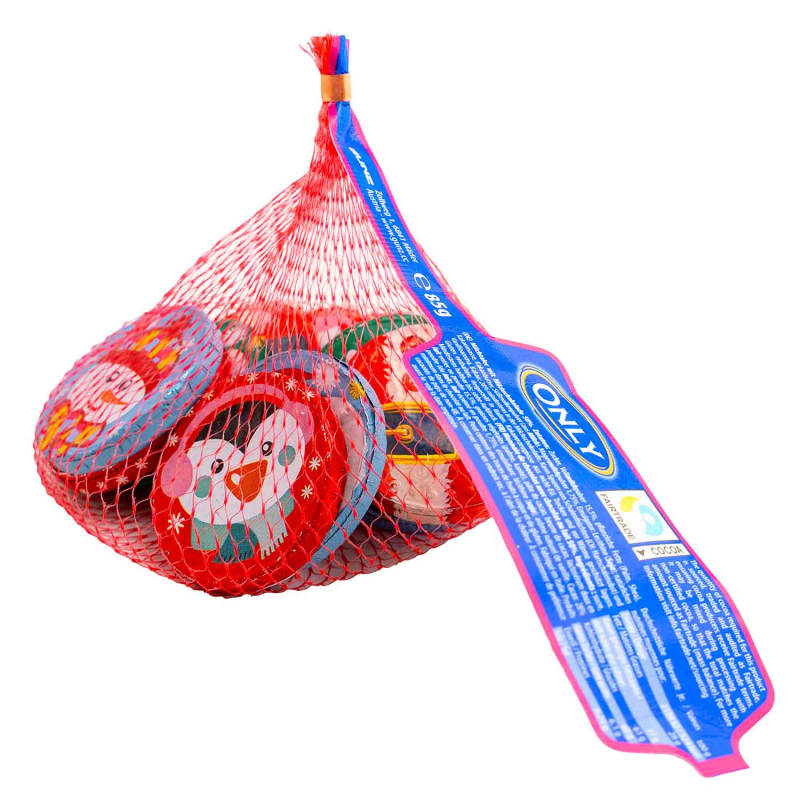 Only Weihnachtstaler im Netz 85g