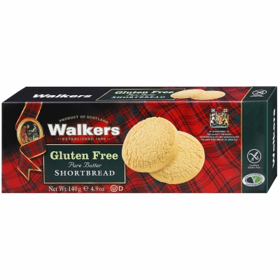  Walker's Gluten Free Shortbread Rounds 140g 