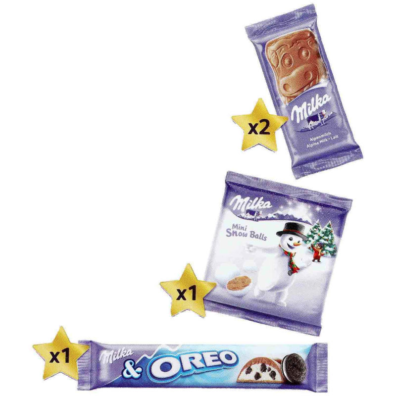Milka Magic Mix Plüschtier Weihnachtsmann 96g