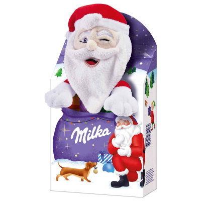 Milka Magic Mix Plüschtier Weihnachtsmann 96g