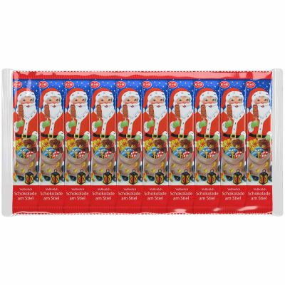 Lolly Choc Company Weihnachtsmänner am Stiel 10x15g