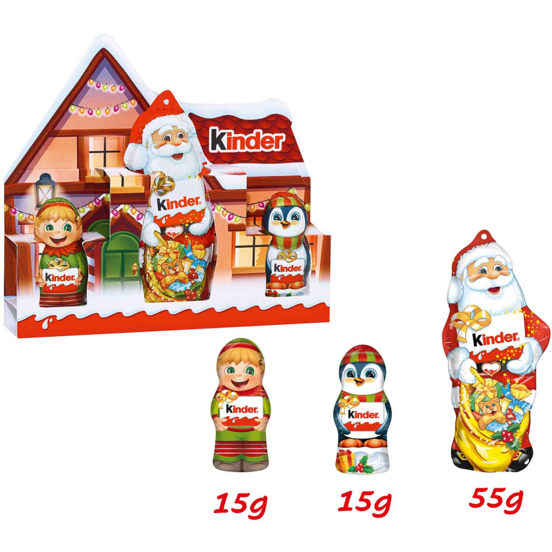 kinder Schokolade Hohlfiguren 3er