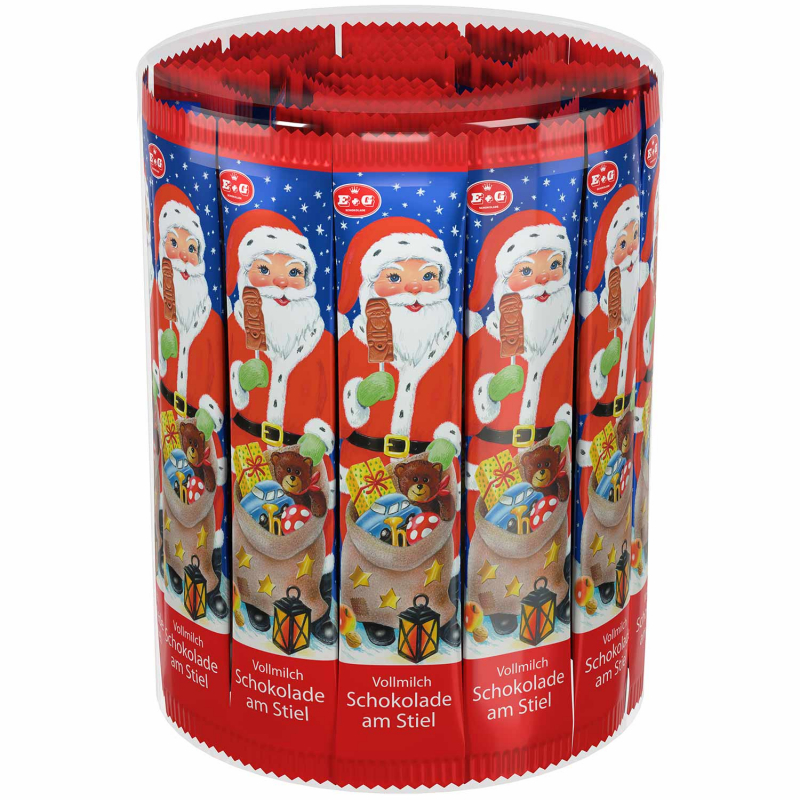 Lolly Choc Company Weihnachtsmänner am Stiel 45x15g