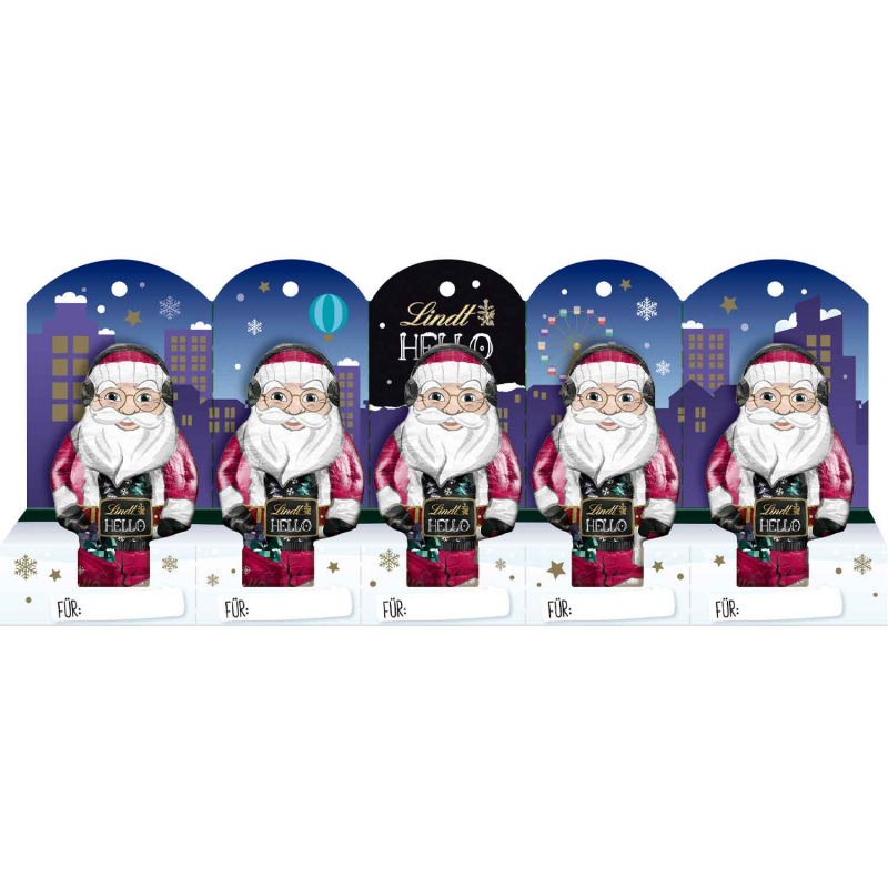 Lindt Hello Mini-Santa 5x10g