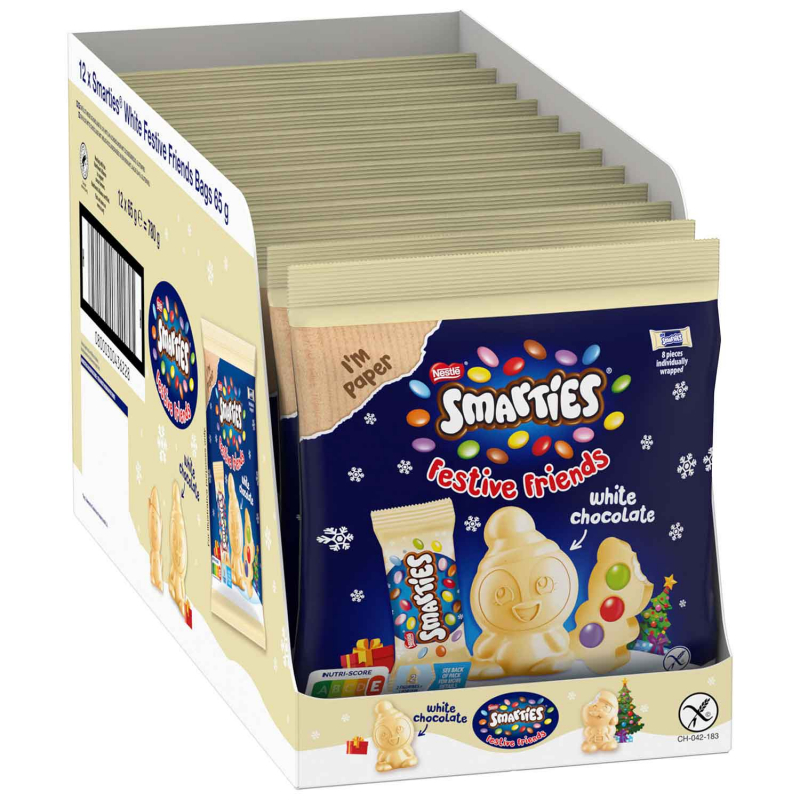 Smarties Festive Friends White 8er