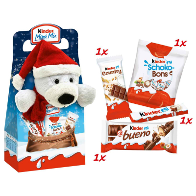 kinder Maxi Mix Plüschtier 'Enno Eisbär' 133g