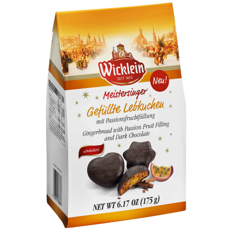 Wicklein Meistersinger Gefüllte Lebkuchen Passionsfrucht 175g