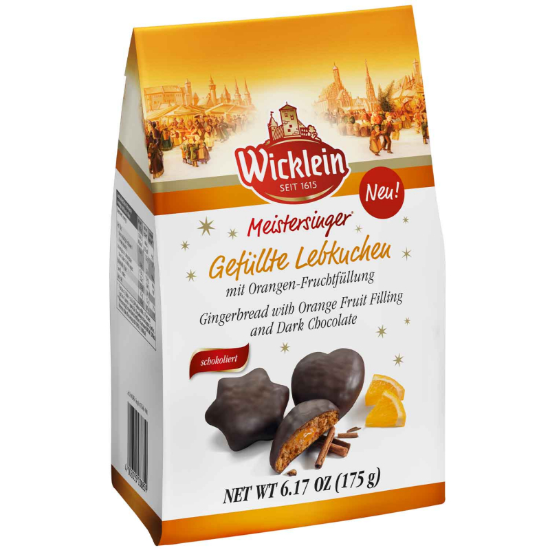Wicklein Meistersinger Gefüllte Lebkuchen Orange 175g