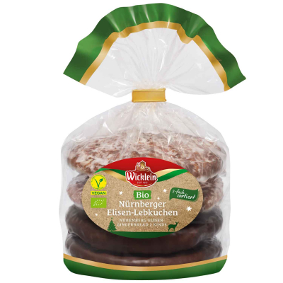 Wicklein Bio Nürnberger Elisen-Lebkuchen vegan 275g