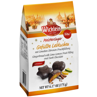 Wicklein Meistersinger Gefüllte Lebkuchen Limette-Zitrone 175g