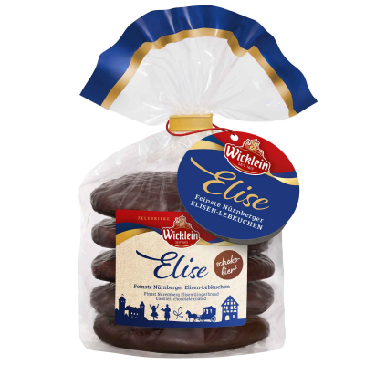 Wicklein Elise Feinste Nürnberger Elisen-Lebkuchen schokoliert 300g