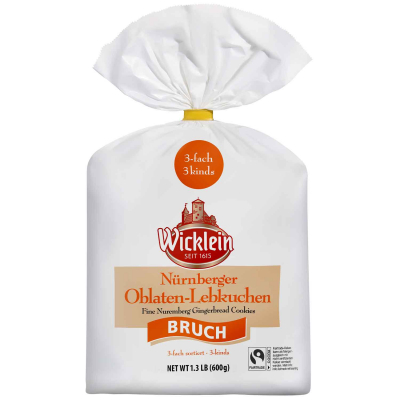 Wicklein Nürnberger Oblaten-Lebkuchen 'Bruch' 600g